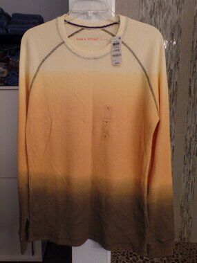 SUN + STONE Men's Thermal Shirt NWT Large